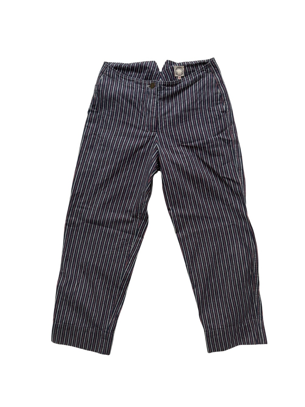 Ines de la Fressange Cropped Striped Pants in Size 36
